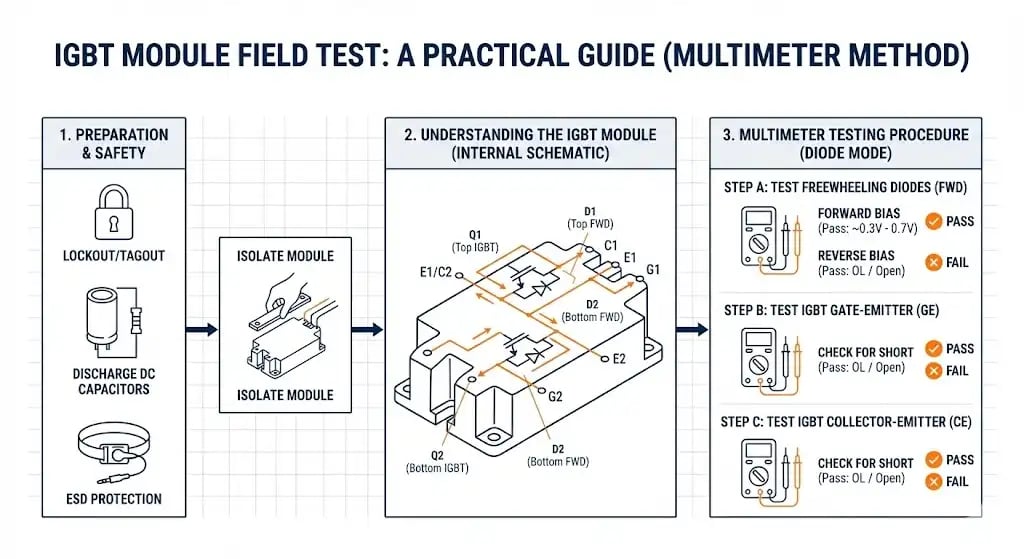 A Practical Guide to Testing IGBT Modules with a Multimeter