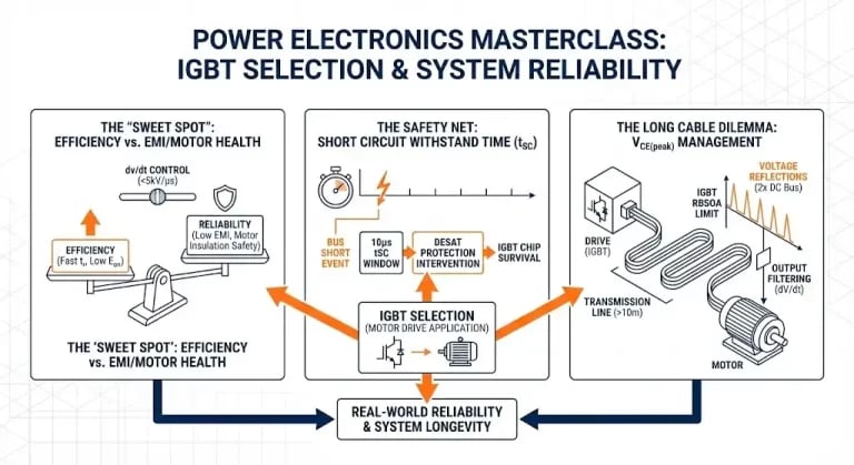 Power Electronics Masterclass: The Definitive Guide to IGBT Selection & System Reliability
