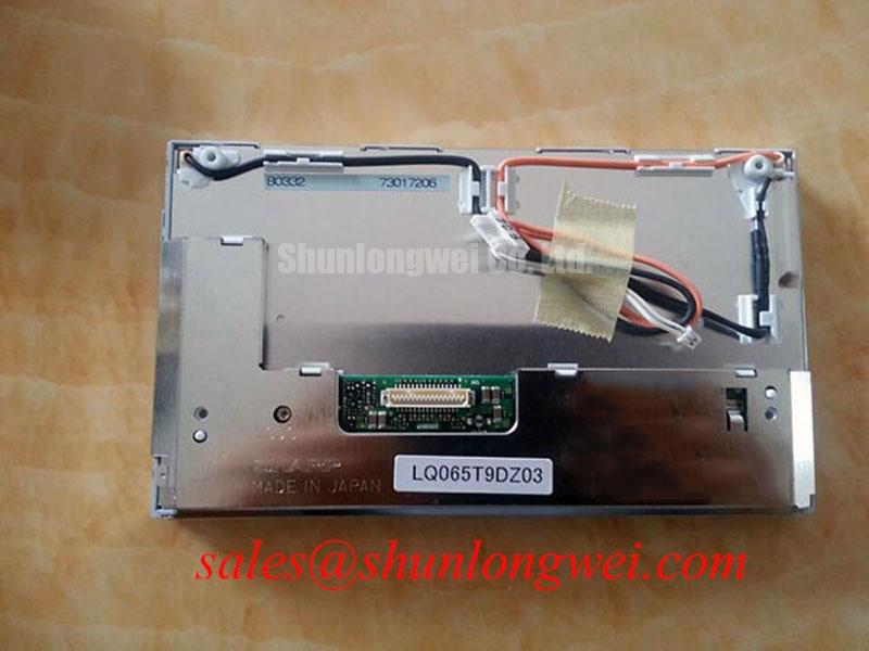 LQ065T9DZ03A rear side showing interface connector pins for automotive dashboards