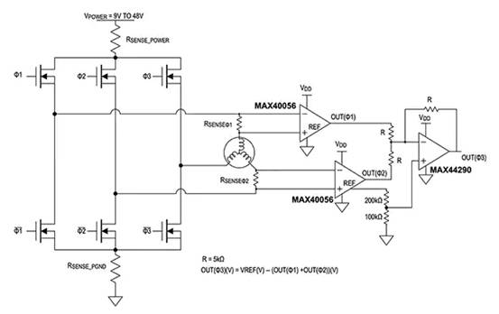 Efficient Current Monitoring Using Integrated Bidirectional Current Sense Amplifier