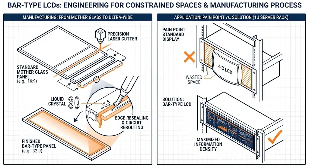 Bar-Type LCDs: A Guide to Information-Dense Displays for Constrained Spaces