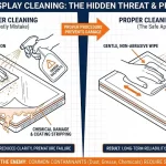 Industrial Display Maintenance: A Guide to Safe Cleaning and Preventing Chemical Damage