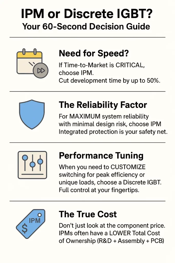 IPM vs. Discrete IGBT: A Decision Guide for Power Drive Design