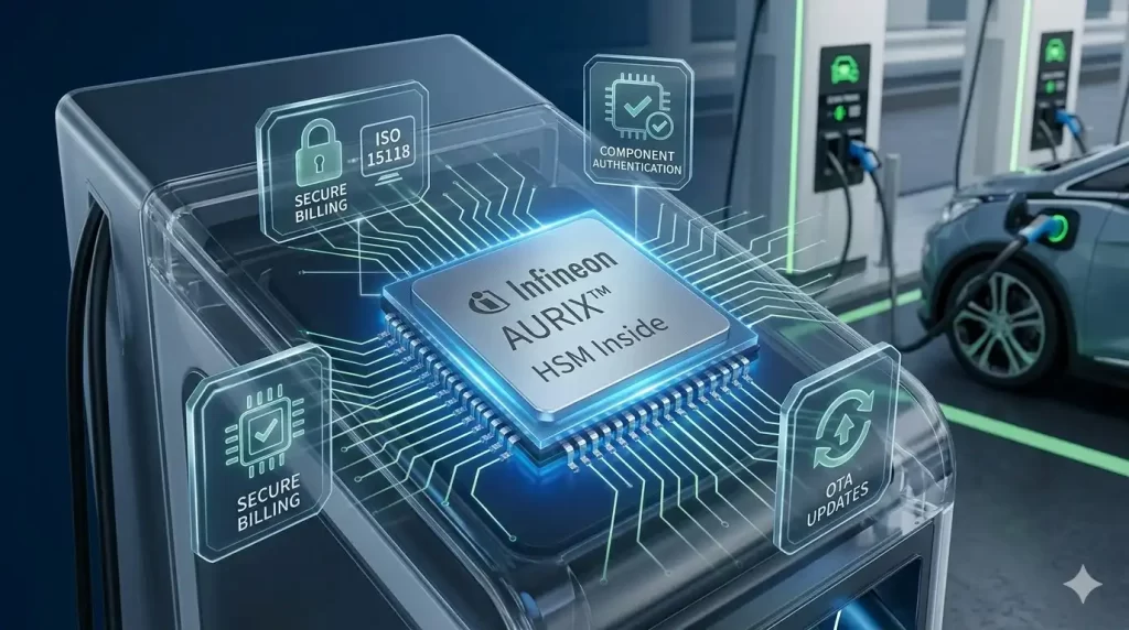 The Security Control Hub of Fast Charging Piles: Decoding AURIX™ MCU and Hardware Encryption