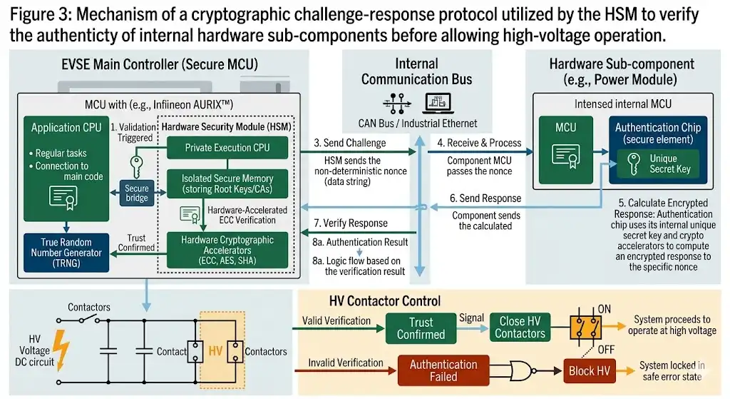Cryptographic challenge response protocol mechanism for HSM authentication