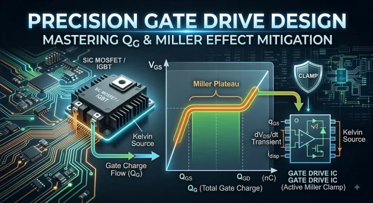 Precision Gate Drive Design: Mastering Gate Charge (Q<sub>G</sub>) and Miller Effect Mitigation Strategies
