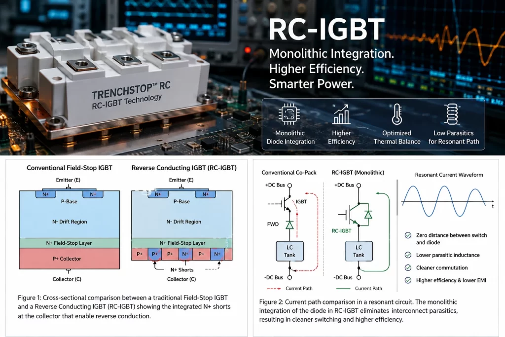 Decoding RC-IGBT Technology: Monolithic Diode Integration, Efficiency Gains, and Thermal Balance