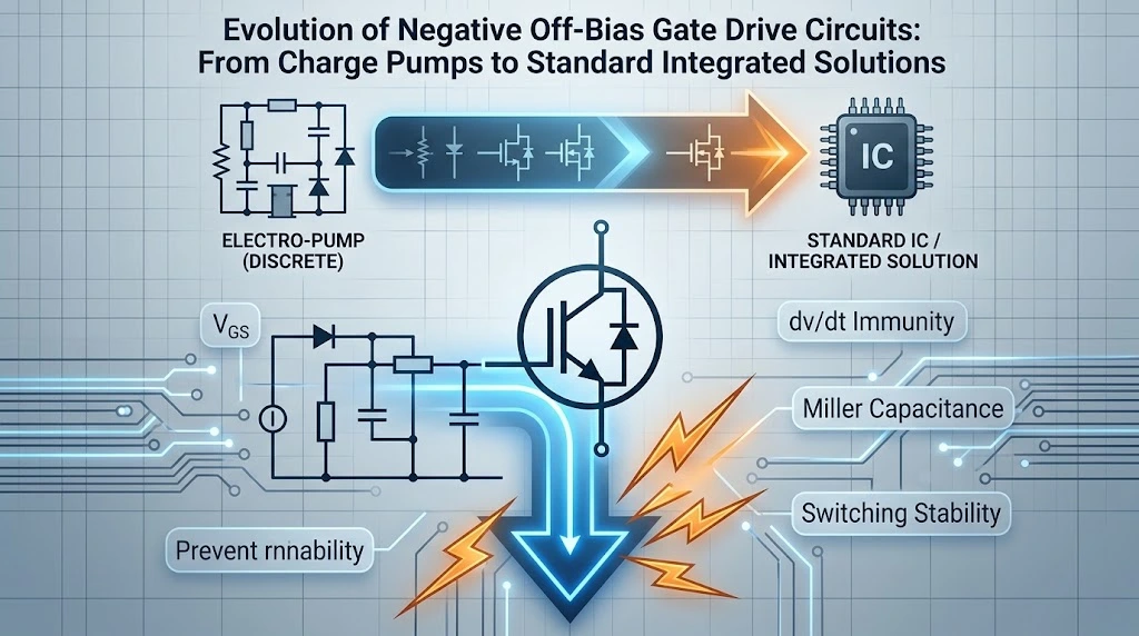 Evolution of Negative Off-Bias Gate Drive Circuits: From Charge Pumps to Standard Integrated Solutions